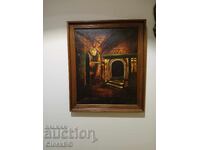 Oil painting linen