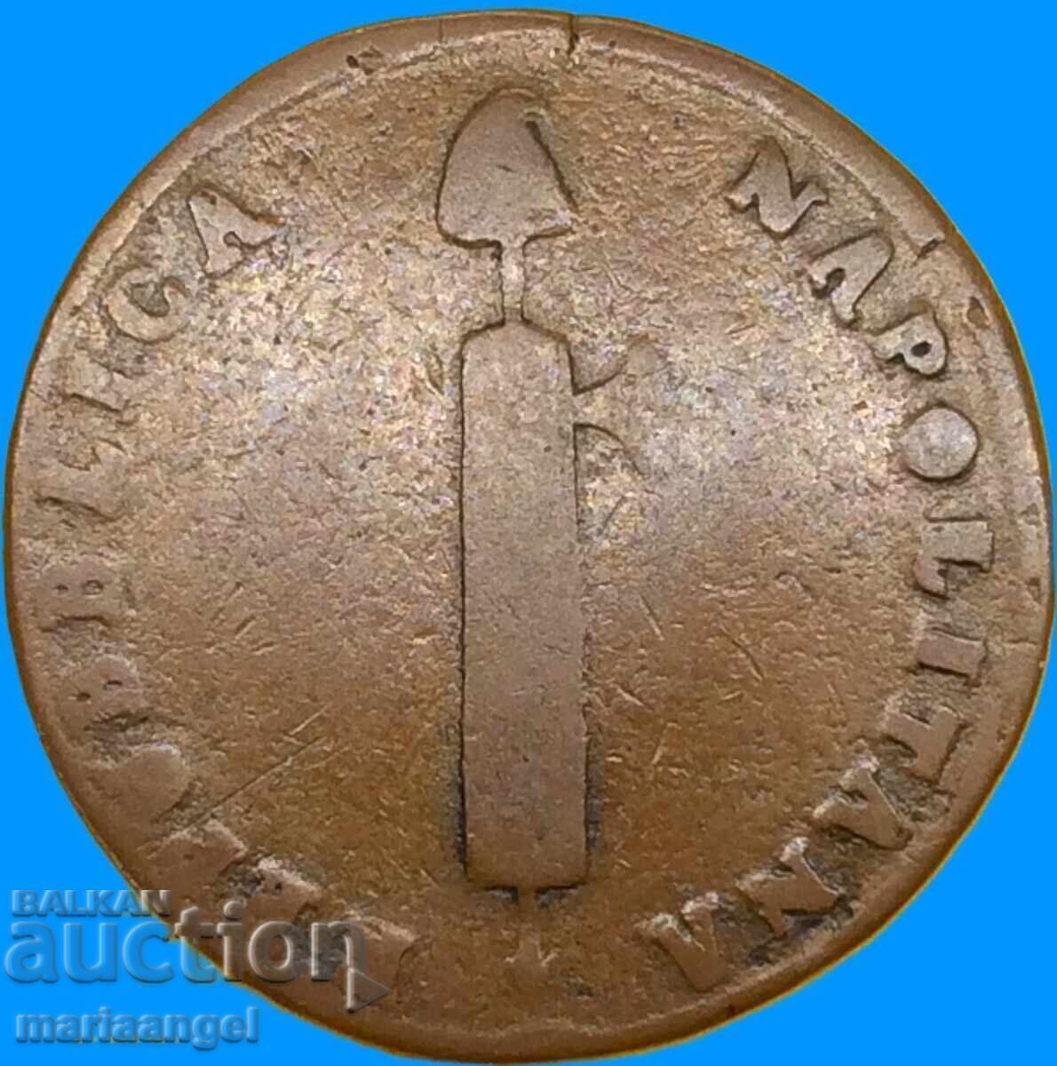 Δημοκρατία της Νάπολης 6 tornesi 1799 Ιταλία 18,1γρ - 6 Δημοκρατία της Νάπολης 6 tornesi 1799 Ιταλία 18,1γρ - 6