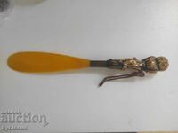 Încălțător de pantofi din plastic, importat, model „bufniță”