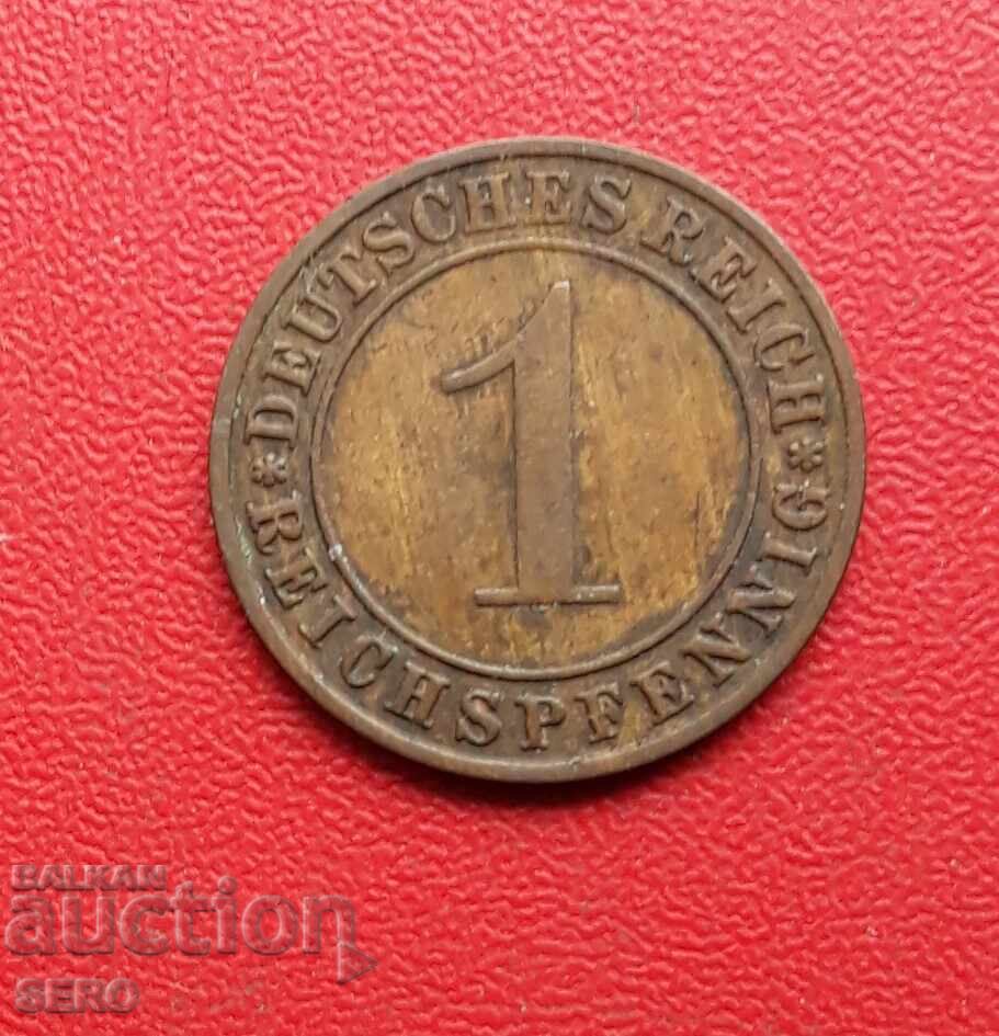 Germany-1 pfennig 1931 F-Stuttgart