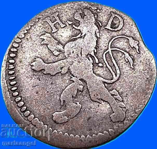 1 Kreuzer 1801 Hesse-Darmstadt Germania Ludwig X Argint - 7