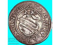 Γερμανία 2 κρόιτσερ 1640-1654 Στρασβούργο Γαλλία Αλσατία ασήμι