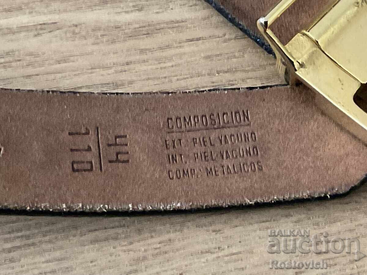 Vintage leather belt Matil, S.A. Jaen, Spain - 6