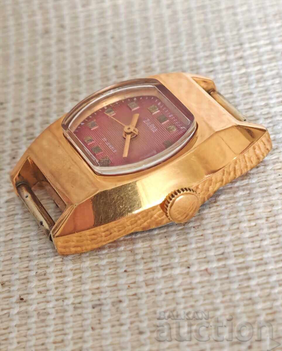 Rare Model Gold-Plated Russian USSR Ladies Watch ZARIA - 5