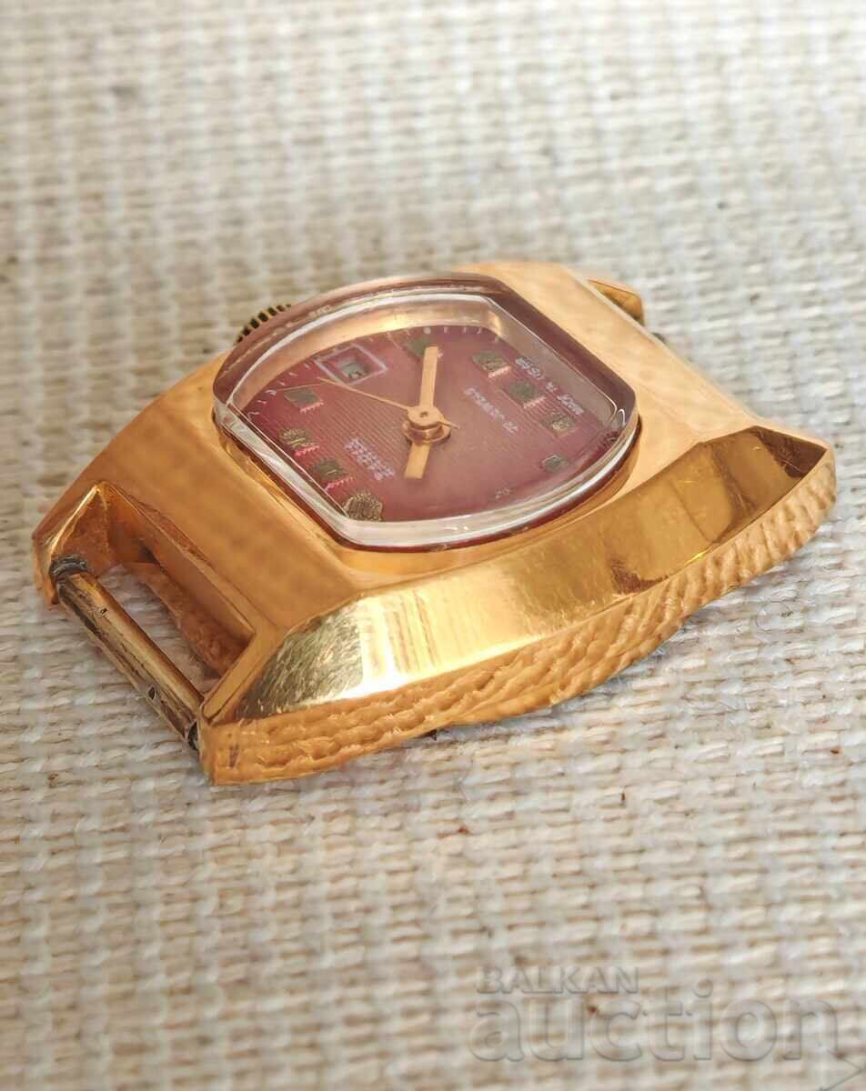 Rare Model Gold-Plated Russian USSR Ladies Watch ZARIA - 6