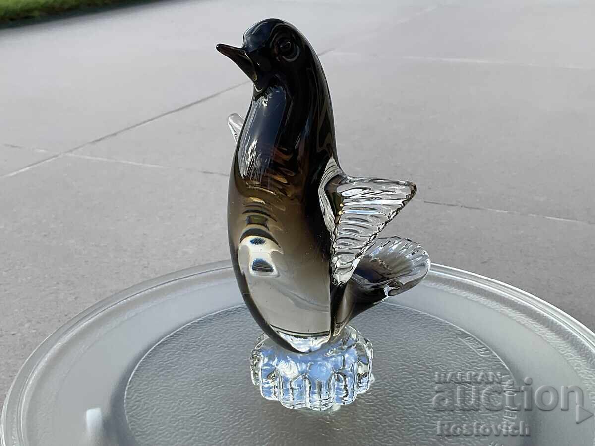 Penguin, glass, PukeBerg Glas Bruk, Sweden.