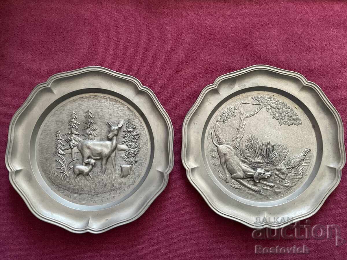 Plates with hunting themes, Germany