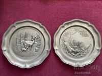 Plates with hunting themes, Germany