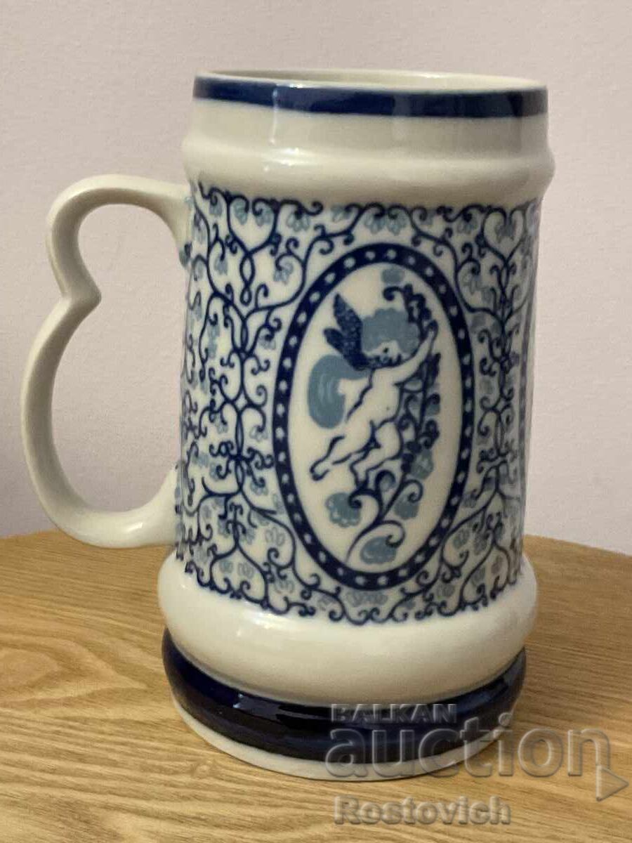 Auction  "Bogucice" porcelain beer mug, Poland