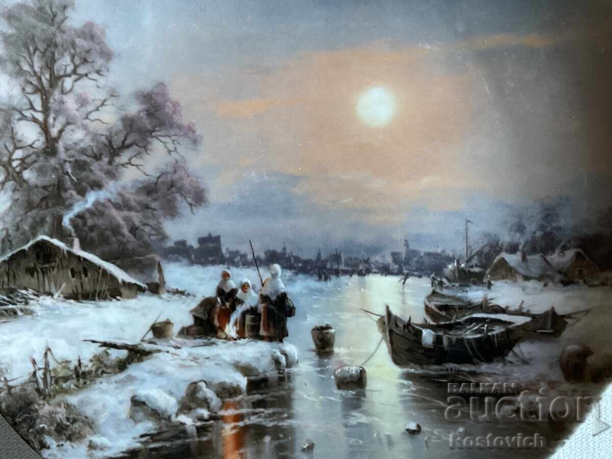 Auction  Collectible plate "Romantic Winter Evenings", "Fürstenberg"