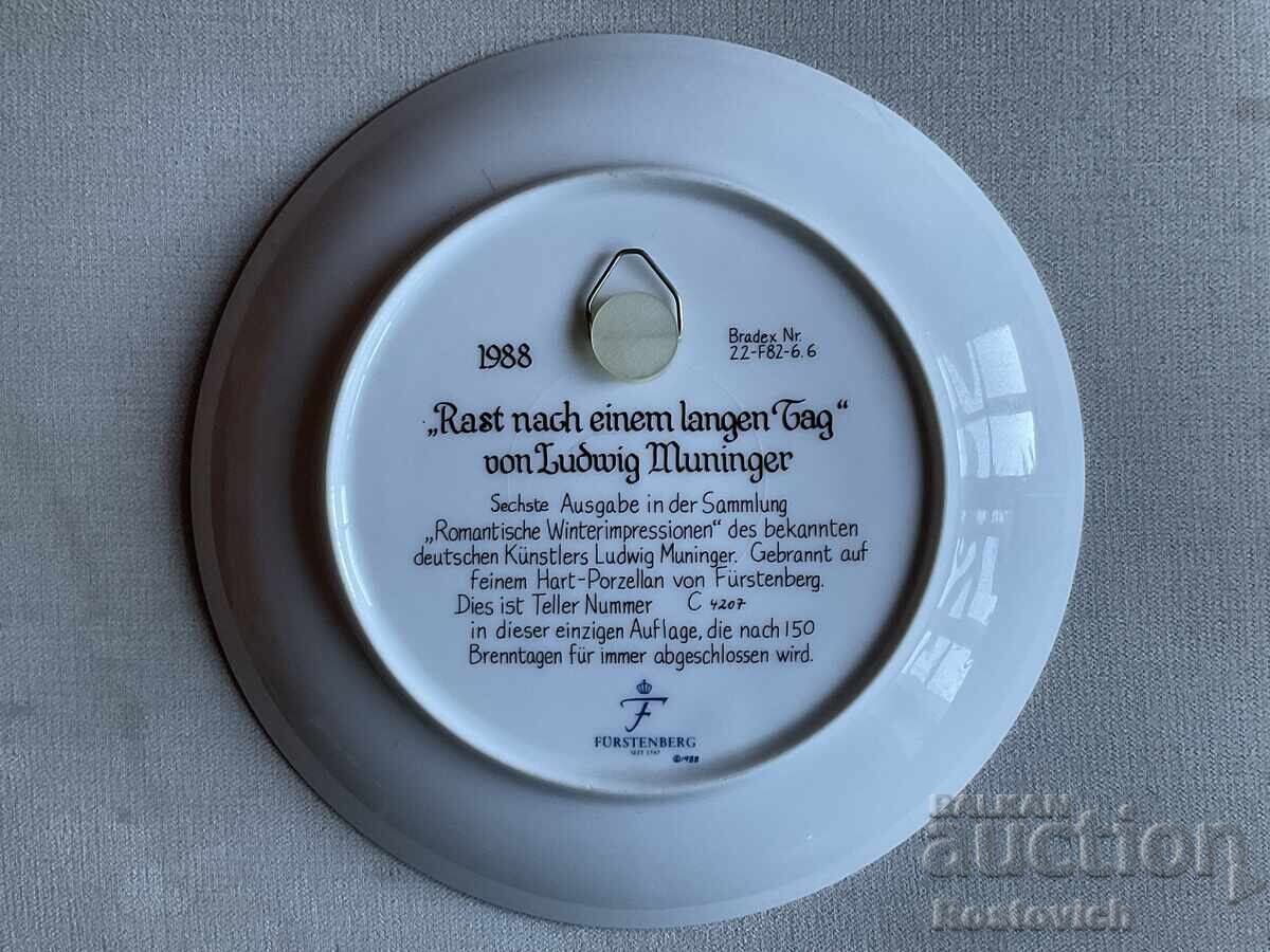 Delivery of Collectible plate "Romantic Winter Evenings", "Fürstenberg"