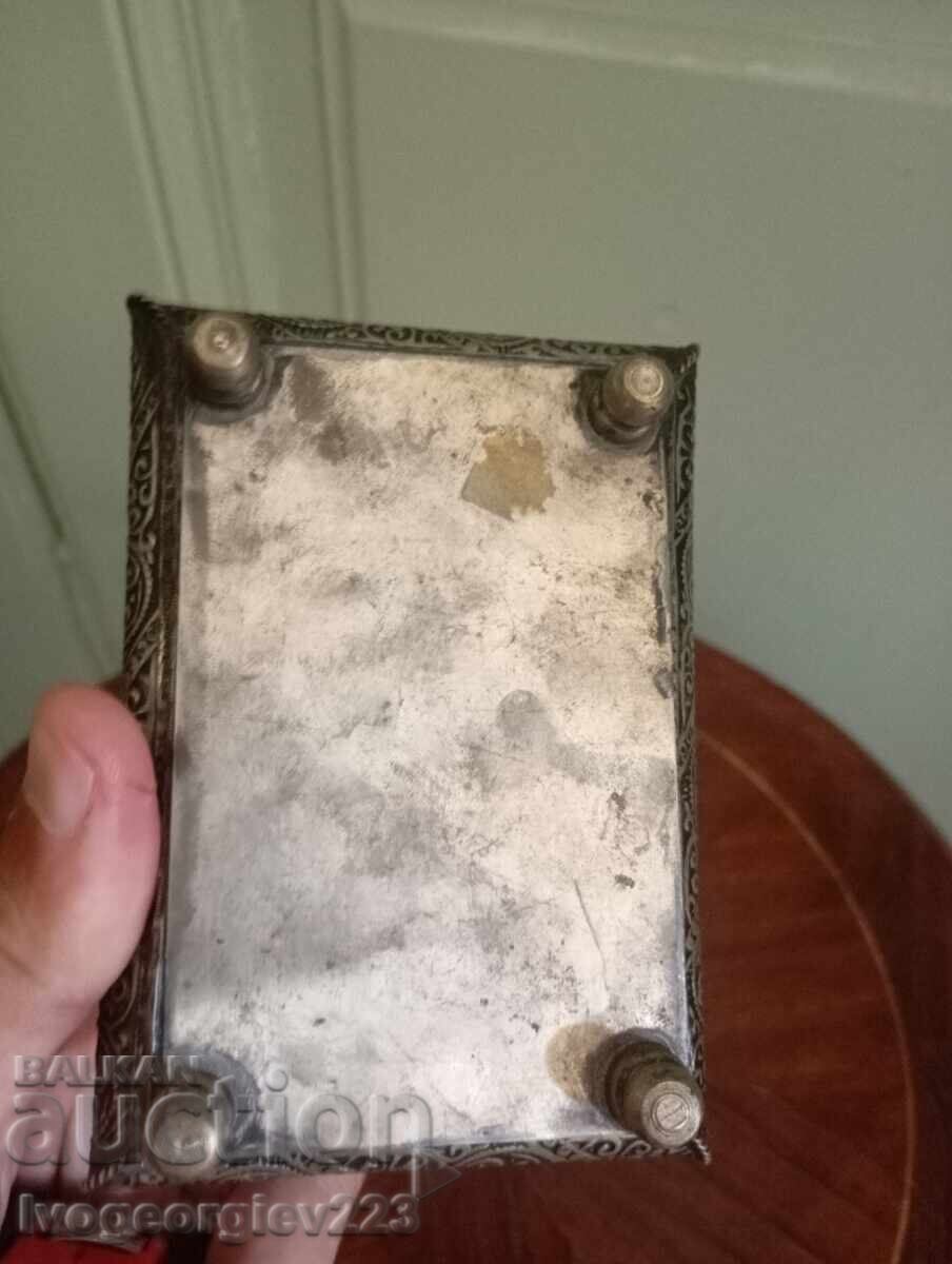 Silver-plated metal jewelry box - 5