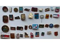 Vintage USSR badges (40 pcs.) - LOT 9