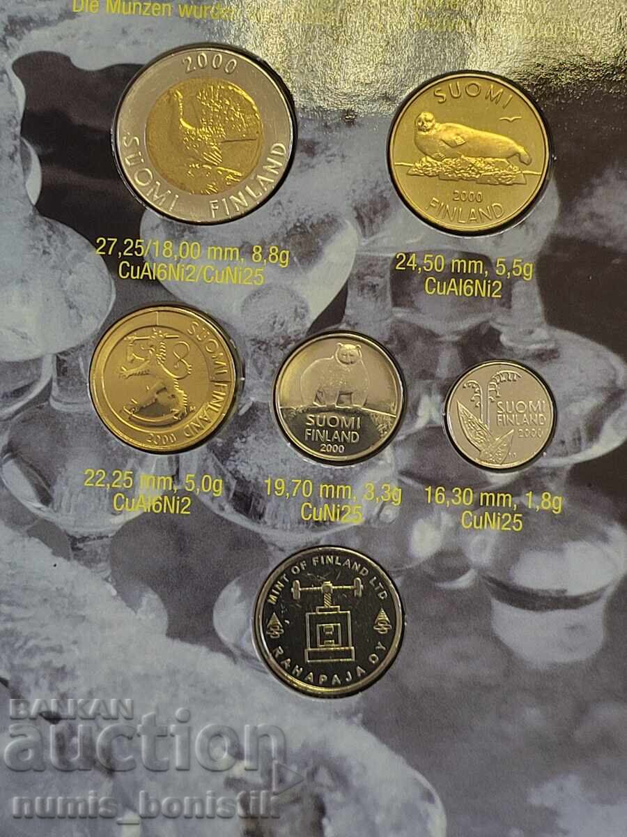 Set 10 și 50 penni, 1, 5, 10 și 1 000 marce 2000 Finlanda cu preț € 16.00 | 31.29 BGN Set 10 și 50 penni, 1, 5, 10 și 1 000 marce 2000 Finlanda cu preț € 16.00 | 31.29 BGN