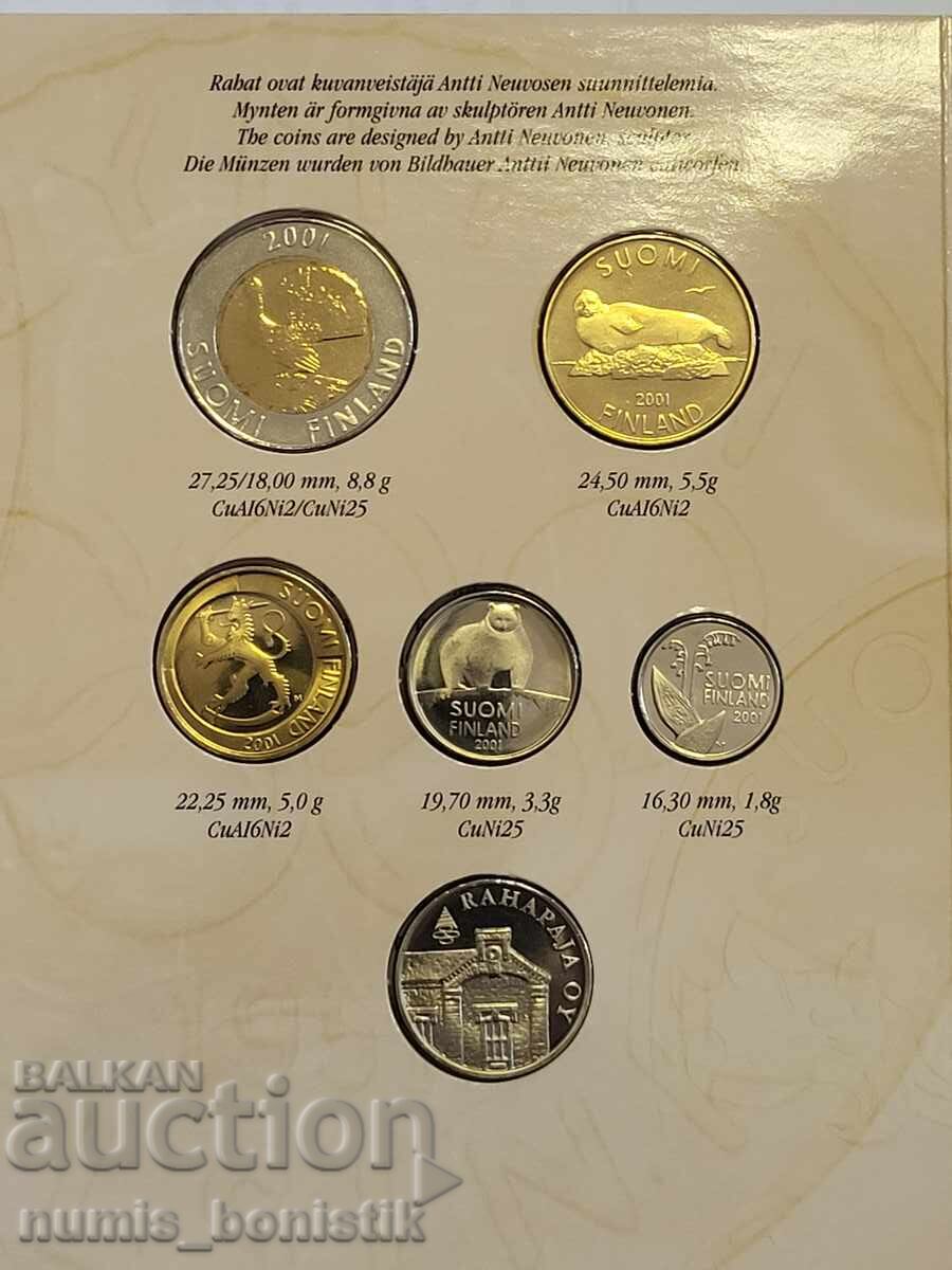 Set 10 și 50 penni, 1, 5, 10 marci 2001 + 1 marcă 1864 Finlanda cu preț € 17.00 | 33.25 BGN