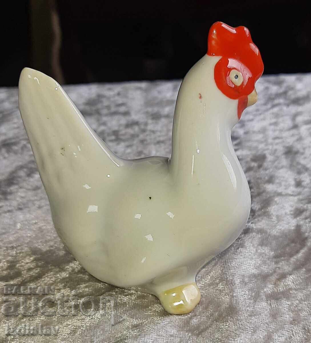 Порцеланова фигура кокошка,маркировка - 5