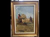 Lyuben Doganov Painting Harvesters 60/40