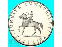 50 Lira 1972 Turkey August Victory Silver Commemorative