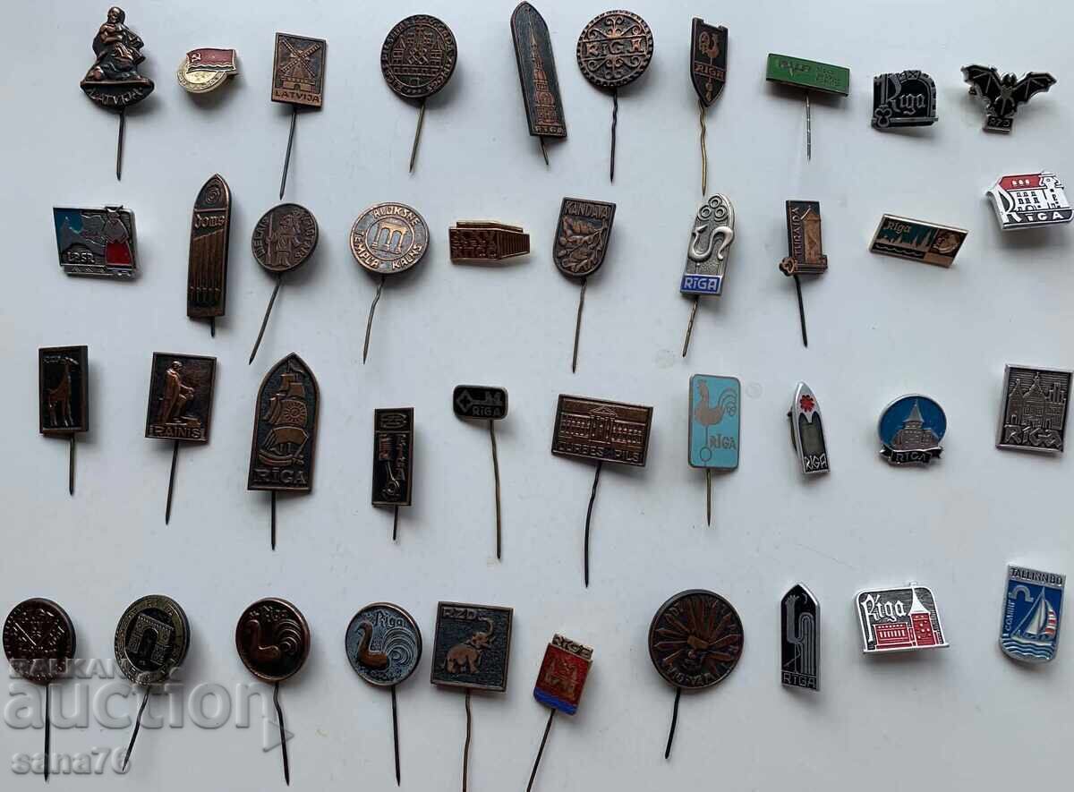 Vintage USSR badges (40 pcs.) - LOT 19