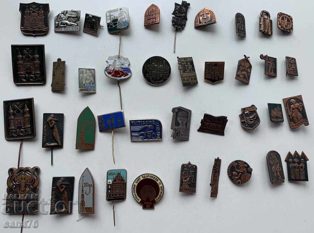 Vintage USSR badges (40 pcs.) - LOT 20