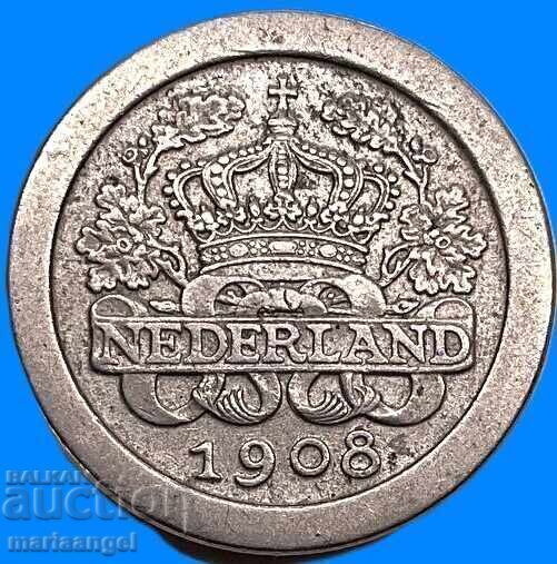 Netherlands 1908 5 cents - 7 Netherlands 1908 5 cents - 7