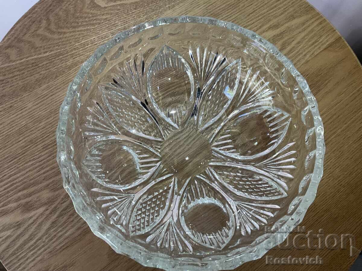 Crystal fruit bowl. Soviet Union with price € 27.00 | 52.81 BGN Crystal fruit bowl. Soviet Union with price € 27.00 | 52.81 BGN