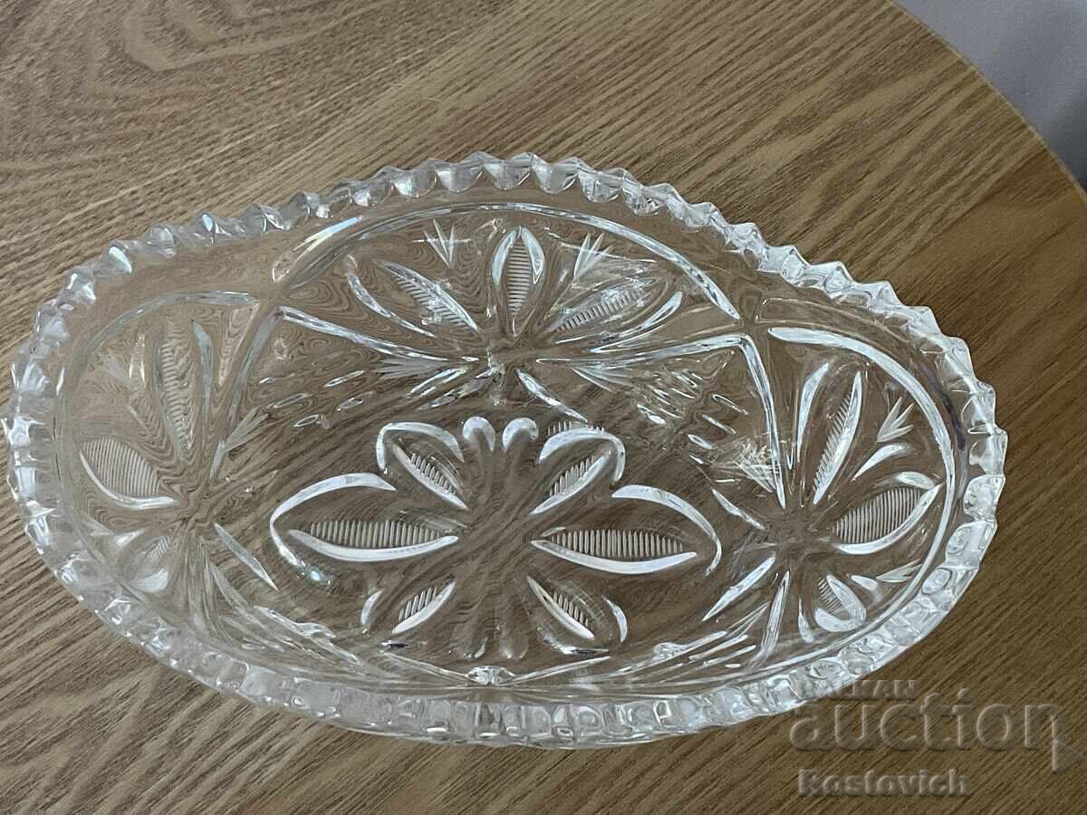 Large crystal boat vase, Soviet Union - 5