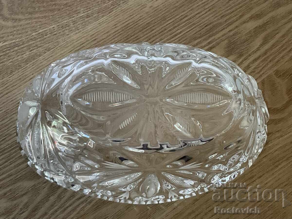 Large crystal boat vase, Soviet Union - 6