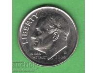 (¯`'•.¸ 10 cenți 2004 (D) SUA ¸.•'´¯)