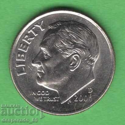 (¯`'•.¸ 10 cents 2006 (D) USA ¸.•'´¯)