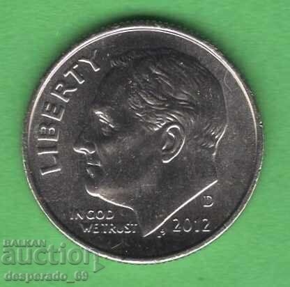 (¯`'•.¸ 10 cents 2012 (D) USA ¸.•'´¯)
