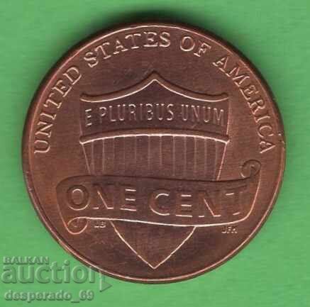 (¯`'•.¸   1 цент 2012  САЩ  ¸.•'´¯) с цена € 0.10 | 0.20 лв.