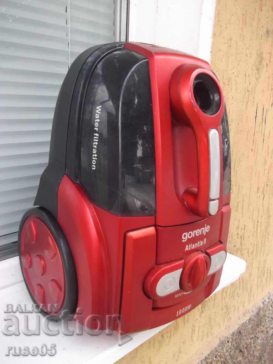 Прахосмукачка с воден филтър "gorenje VCK 1901 WF" работеща с цена € 51.13 | 100.00 лв.