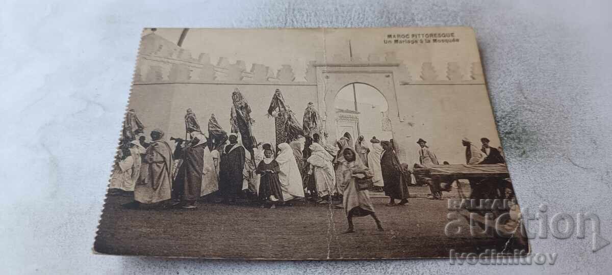Καρτ ποστάλ Maroc Pittoresque Un Mariage a la Mosquee
