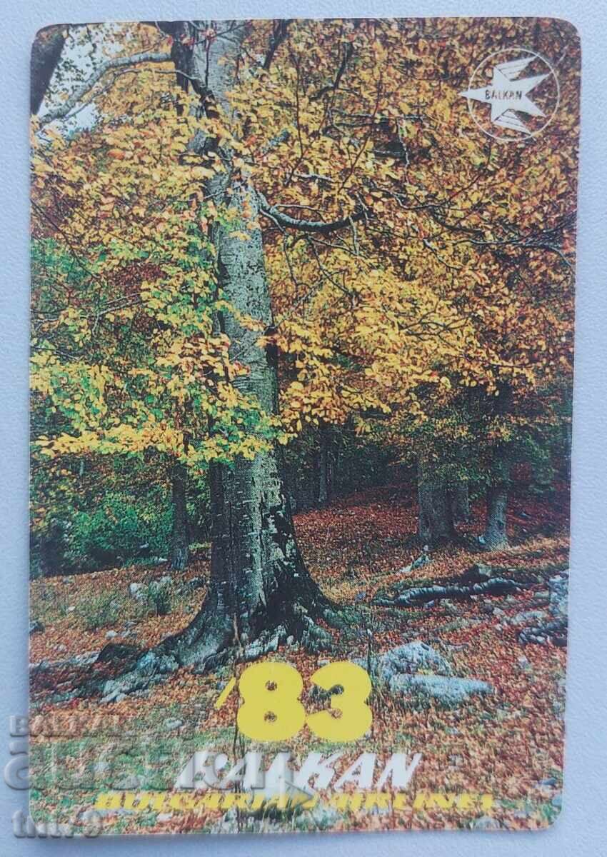Calendar Compania Aeriană Balkan – 1983