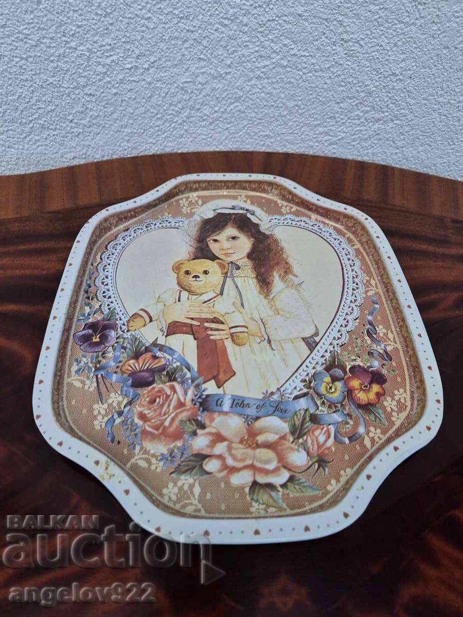 Licitație Tavă metalică vintage!!!