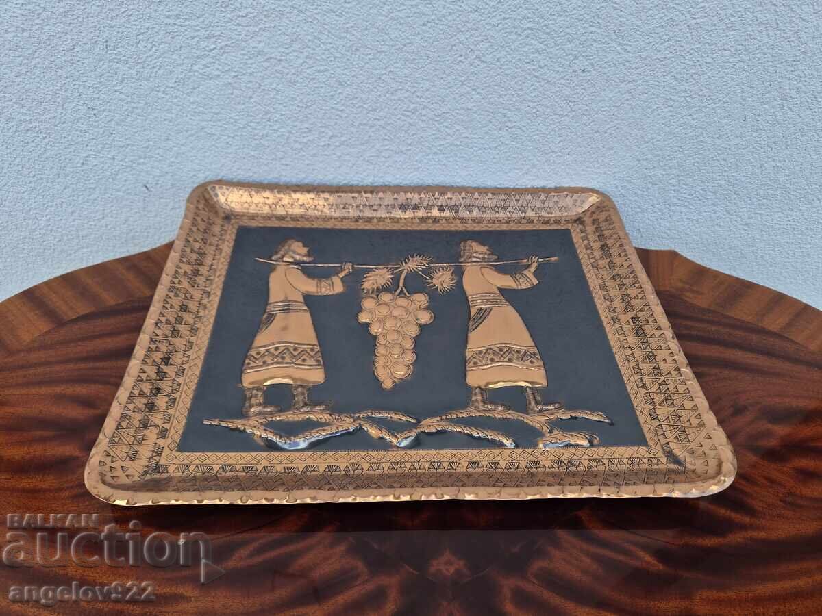 Vintage embossed copper wall panel!!!