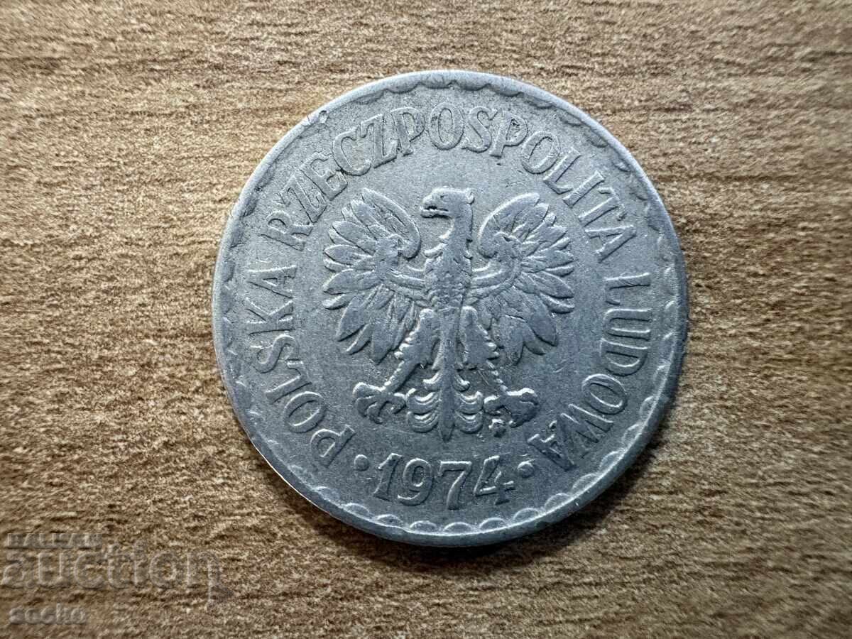 Полша - 1 злота (1974) с цена € 0.20 | 0.39 лв.