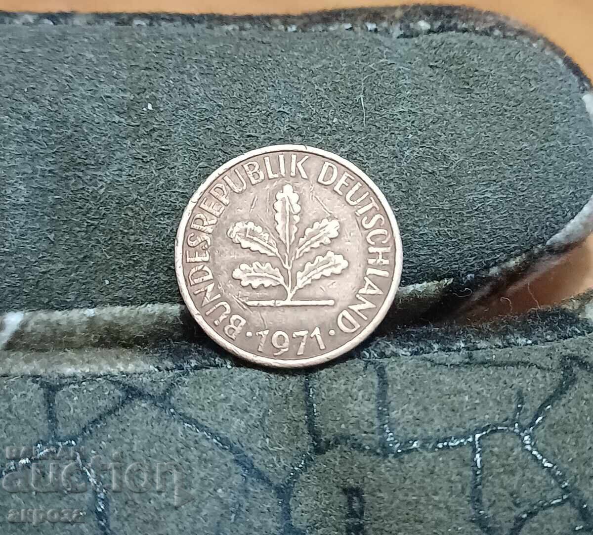 1 pfennig FRG 1971/J with price € 0.10 | 0.20 BGN 1 pfennig FRG 1971/J with price € 0.10 | 0.20 BGN