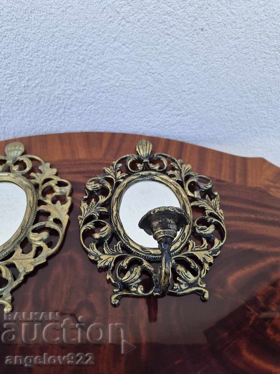 Livrarea Sfeșnice-aplică vintage din bronz masiv!!! Livrarea Sfeșnice-aplică vintage din bronz masiv!!!