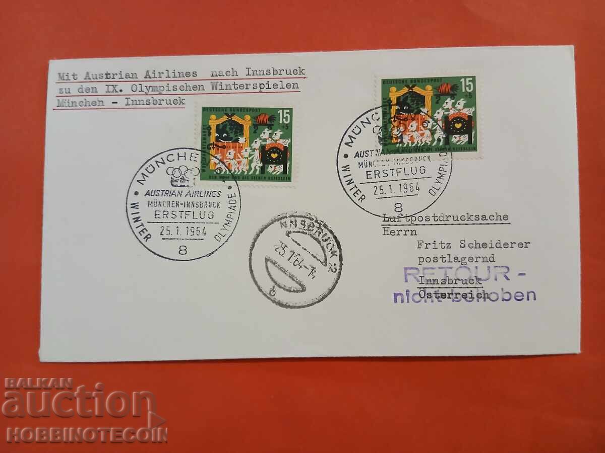 GERMANIA PLIC JOCURI OLIMPICE TOKYO 1964 LINII AERIENE AUSTRIECE