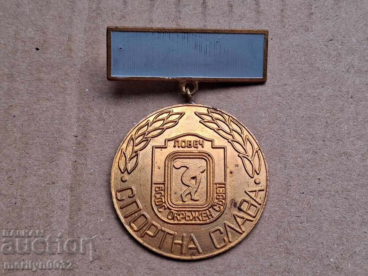 Medalie Glorie Sportivă BSFS insignă de piept Medalie Glorie Sportivă BSFS insignă de piept