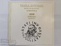 Set 1 cent până la 2 euro + 3 euro jubiliar 2008 EUR Slovenia