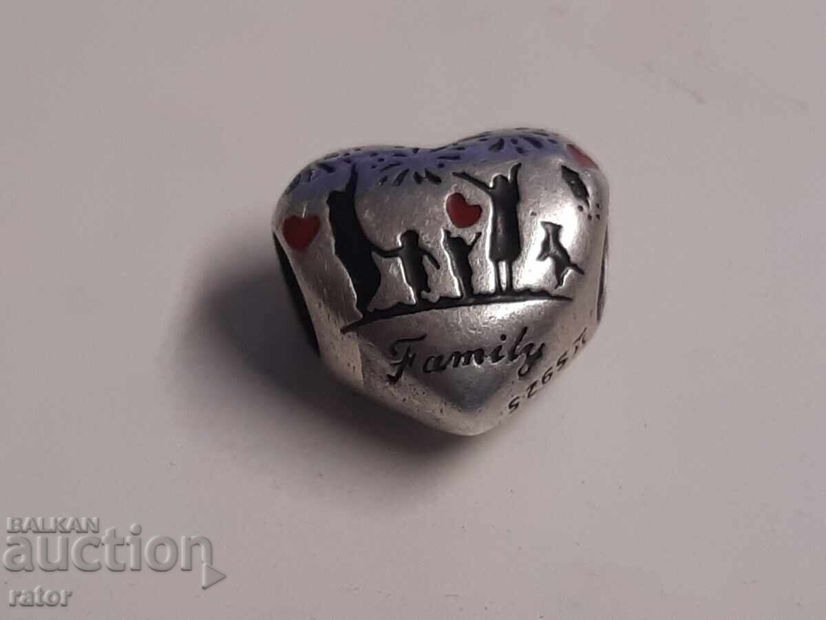 Сребърен талисман за гривна PANDORA , ПАНДОРА с цена € 5.00 | 9.78 лв.