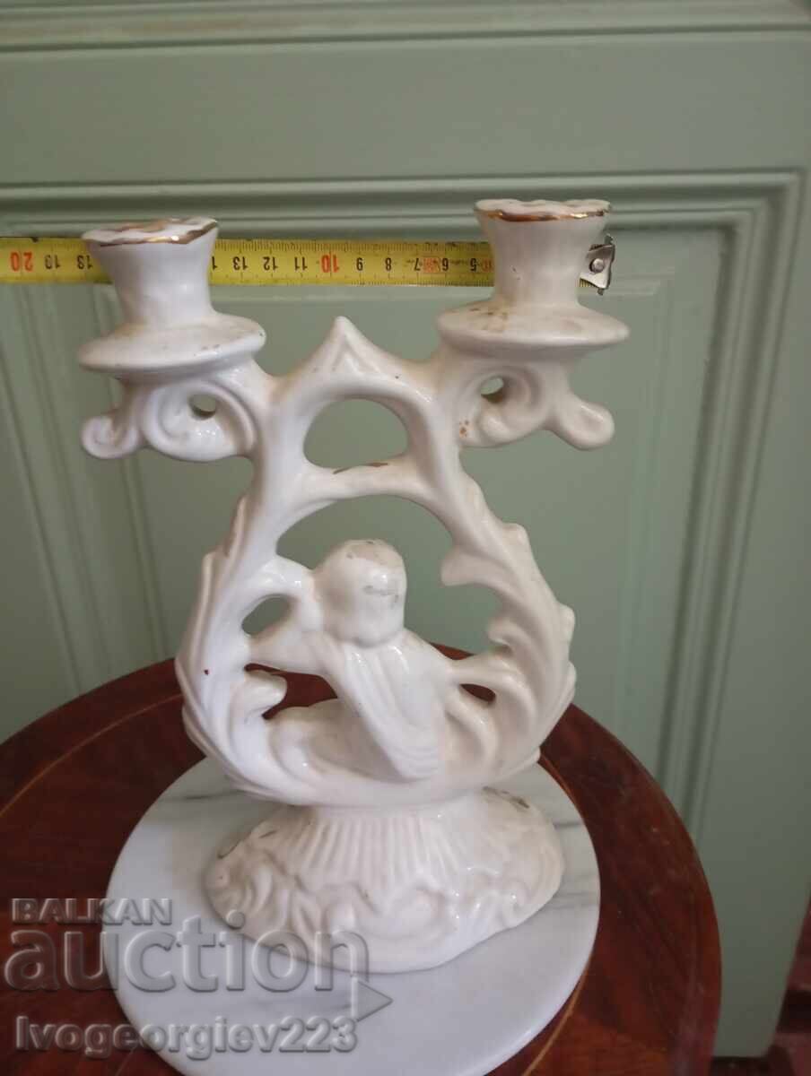 Vintage porcelain candlestick with price € 17.00 | 33.25 BGN