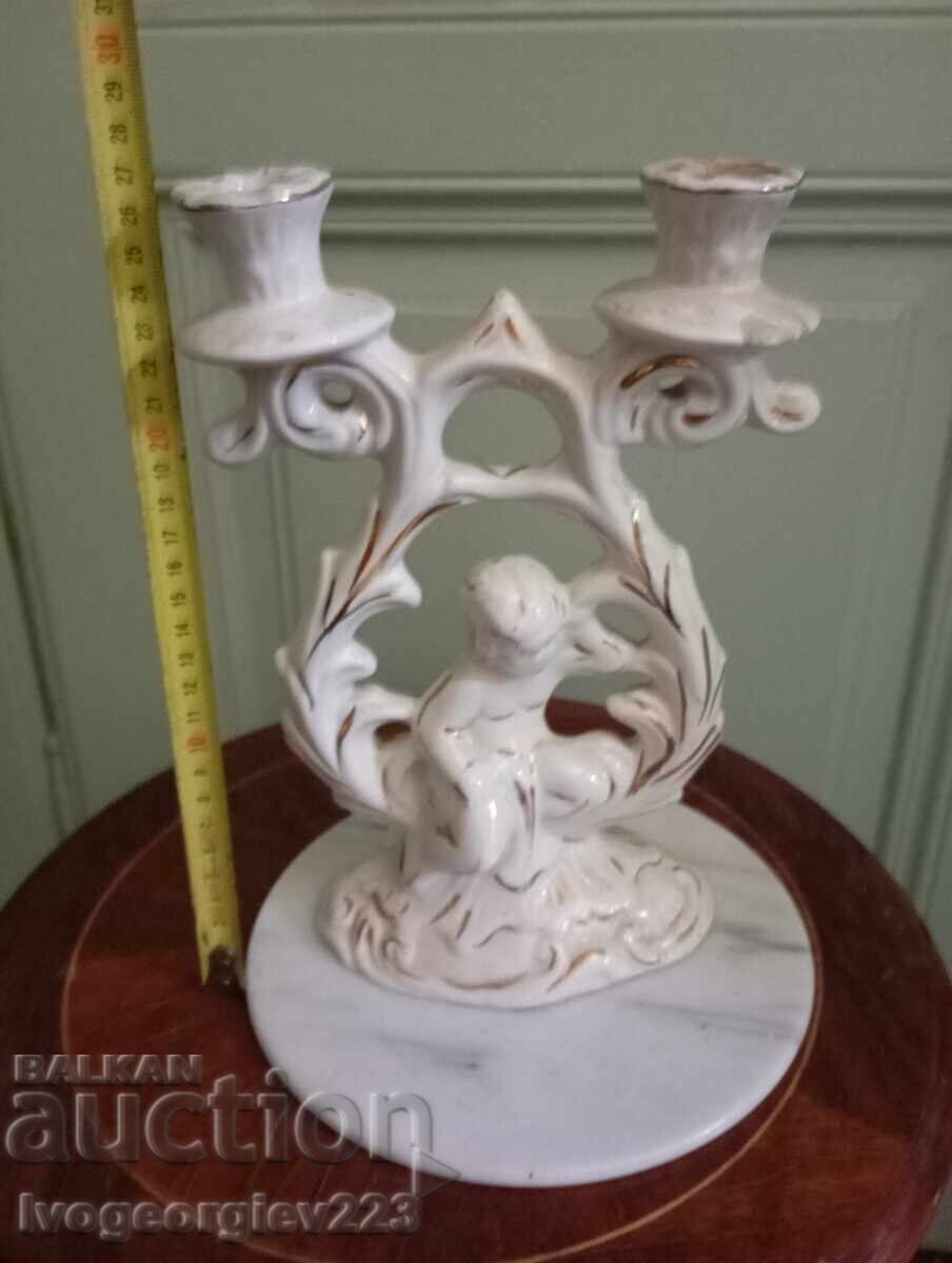 Vintage porcelain candlestick