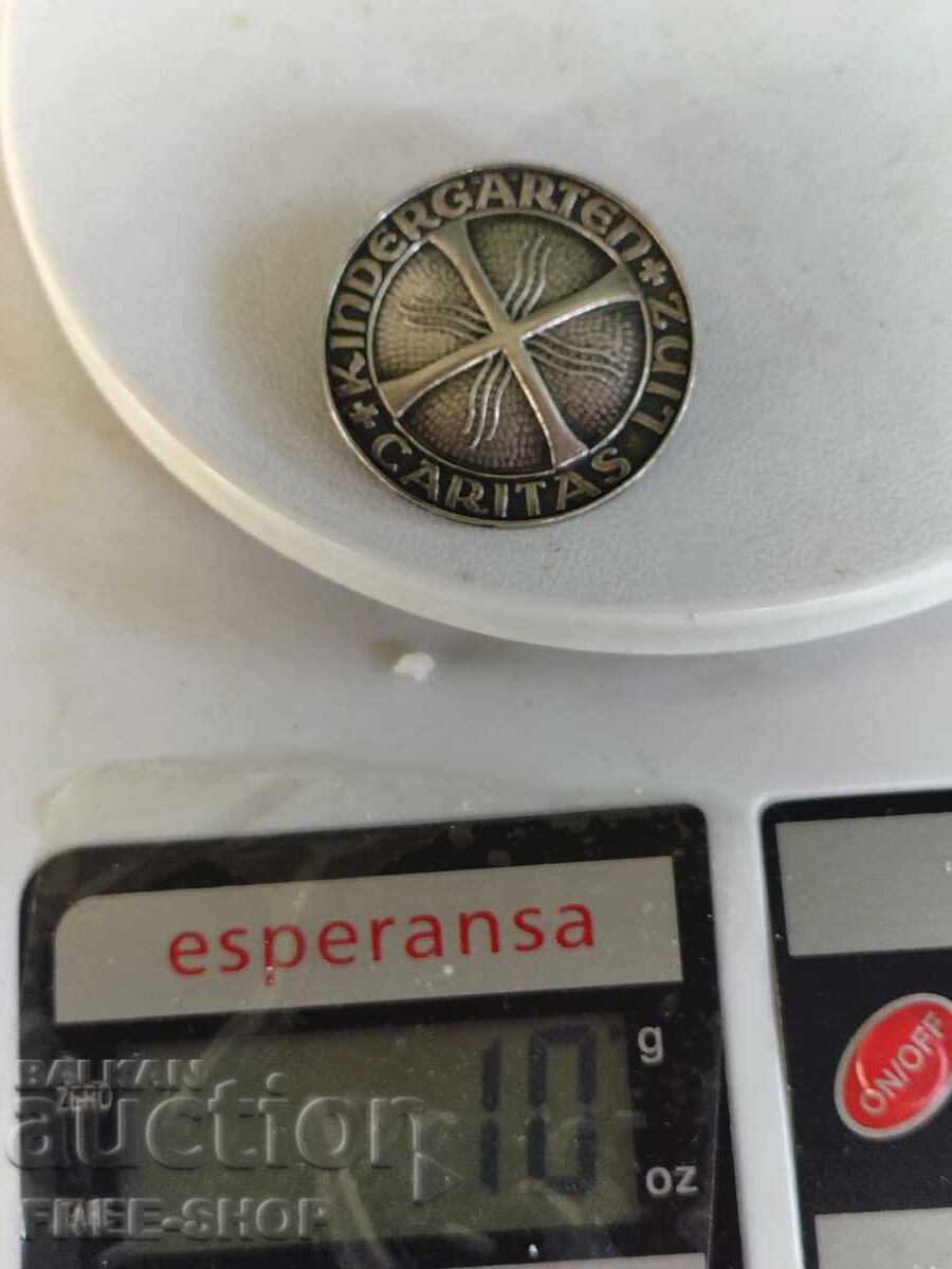 Παράδοση Παλιά ασημένια κονκάρδα δεκαετίας του '30