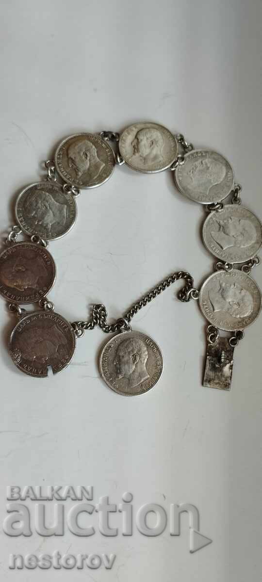 SILVER COIN BRACELET FERDINAND