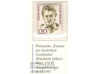 1987. Германия. Известни жени - Елизабет Селбърт.