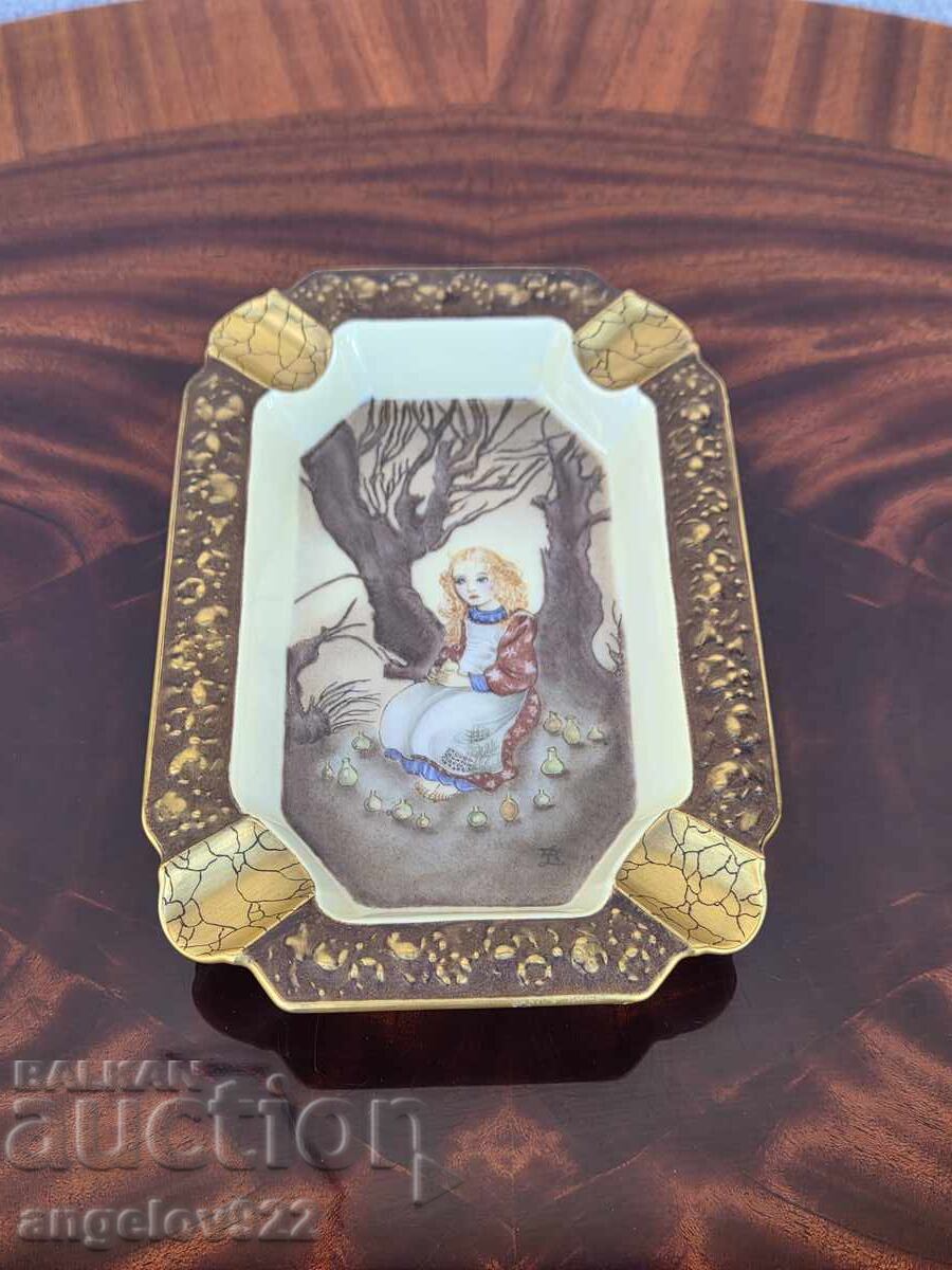 Auction  German porcelain cigar ashtray ROSENTHAL